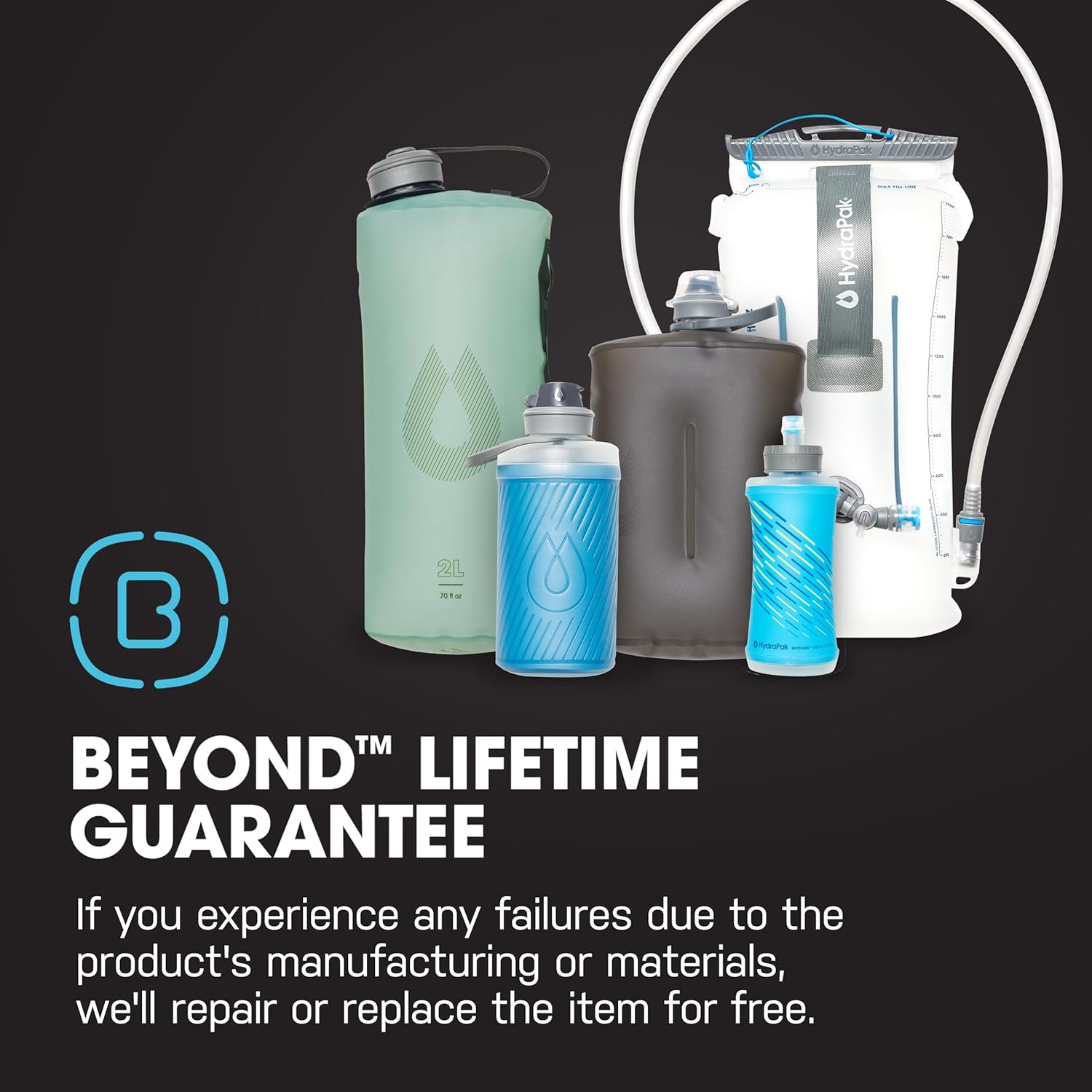 HydraPak UltraFlask Speed (500ml or 600ml) - Collapsible Soft Flask Water Bottle for Hydration Vests and Running Packs with Easy Open Cap - Image 6