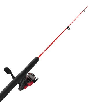 Zebco Dock Demon Spinning Reel or Spincast Reel and Fishing Rod Combo, 30-Inch Durable Fiberglass Rod, QuickSet Anti-Reverse Fishing Reel